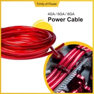 1M 4GA / 6GA / 8GA OFC Copper Power Cable Car Audio Amplifier Speaker Woofer Power AMP Cable Honda T