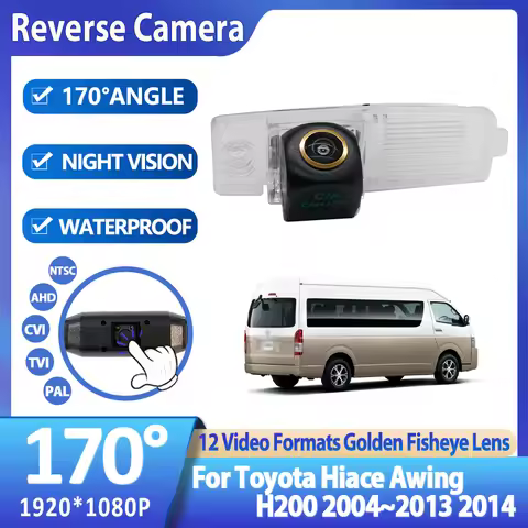 AHD NTSC Waterproof Night Vision Car Rear View Reverse Backup Camera For Toyota Hiace Awing H200 200