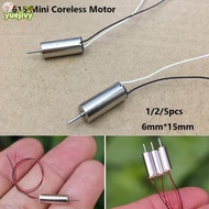 YUEJIPH 1/2/5pcs Coreless Motor, 615 Mini 615 Tiny Hollow Cup Engine Motor, High Speed DC 4.2V 0.12 