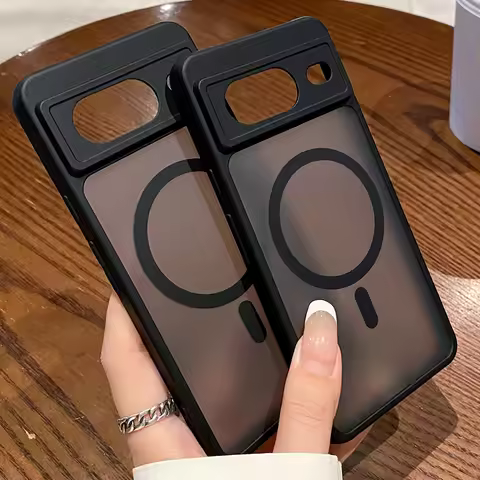 Magnetic Cover Case For Google Pixel 8 7 Pro 8A 7A Pixel 9 Pro XL For Magsafe Wireless Charging Matt