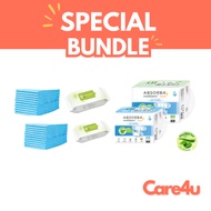 LIFREE ABSORBA ADULT DIAPERS BUNDLE (ADULT DIAPERS,DISPOSABLE BEDPADS,UNDERPADS, BARRIER CREAM,WET W