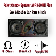 Paket Combo Speaker ACR 630 2Ps + Box 6 Inch Double dan Tutup 6 Inch