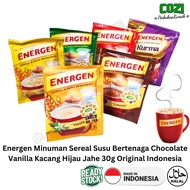 HIJAU Energen Powered Milk Cereal Drink Chocolate Vanilla Ginger Green Bean 30g