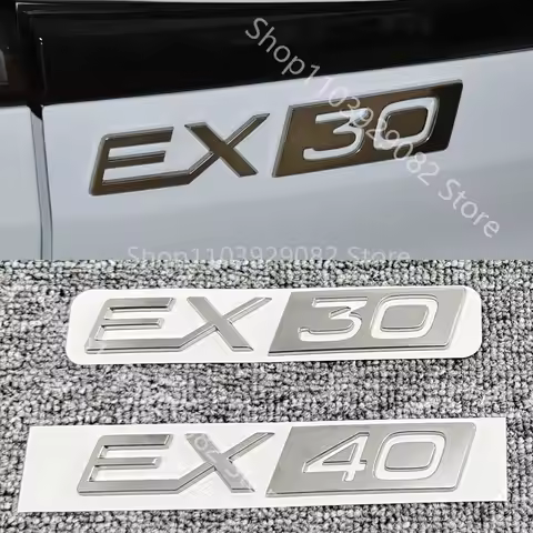 EX40 EX30 For Volvo EX40 EX30 Styling Accessories Rear Trunk Tail Logo Sticker Emblem Deca