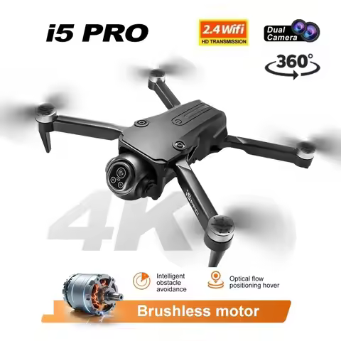 i5 PRO Drone Professional 4K HD Cameras Optical Flow Positioning WIFI FPV UAV Aerial Quadcopter Heli