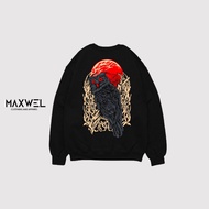 HITAM KATUN Black CREWNECK DISTRO - Black CREWNECK SWEATER - COTTON Crackneck SWEATER - Black CREWNE