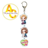 Sota keychain & Akari Itsudatte Bokura no Koi wa 10cm datta.: Backpack bag decoration accessory