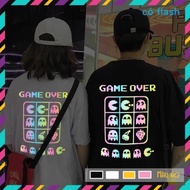 Men's Short Sleeve T-shirt [THE PACKMAN] Reflective 7 Colors Extremely Hot