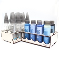DSPIAE X Style-X Acrylic Paints and Mixing Bottles for Wash-free Airbrush & Display Set Blue Series 