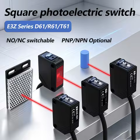 Photoelectric Switch Diffuse Reflection DC12-24V Infrared Sensor with Bracket NPN PNP E3Z-D61/D81/R6