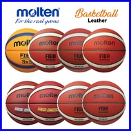 Molten Basketball Bola Keranjang Size 5 6 7 Premium Composite Leather Kulit BG3200 BG3800 3X3 BG4500