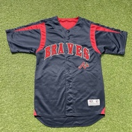 Atlanta Braves Adult Small S Jersey True Fan Series Genuine MLB Sewn Blue