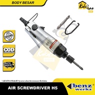 Air screwdriver obeng angin air impact screwdriver 1/4" body besar H5 Benz Werkz - Air impact screwd