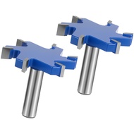 2Pcs Flattening Router Bit 6 Flute Efficient Surfacing Router Bit Rustproof Slab Flattening Router B