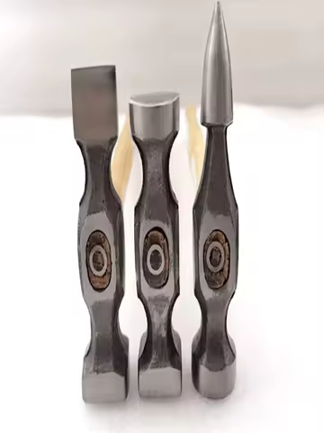 Car repair sheet metal hammer Mini wrench Gold Mini flat nose hammer Crane nose tool lined with iron