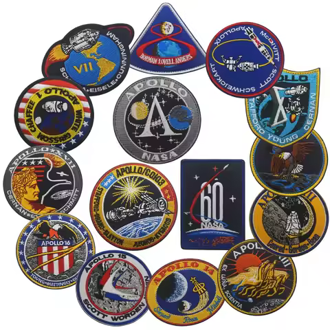 SPACE Apollo Mission Patch Collage Apollo 1 7 8 9 10 11 12 13 14 15 16 17 Astronaut Space Suit Progr