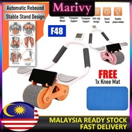 F48 Elbow Support Ab Roller Wheel Multi Ab Machine Automatic Rebound Ab Roller Wheel Workout Abdomin