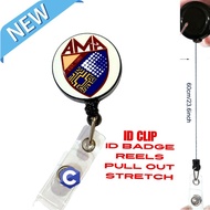 id clip AMA University design retractable badge reels holder  lanyard and name tags