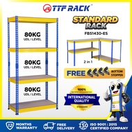 TTF Rack™️ STANDARD RACK Height 153-171cm Boltless Rack Metal Rack Storage Rack Rak Besi 2in1 Rack R