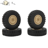 SUEREN 4Pcs/Set RC Tires, 70mm Diameter Rubber RC Car Wheels, Durable High Performance Replacement R
