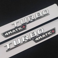MERCEDES FENDER Emblem 4-Matic TURBObenz + MERCY SIDE Emblem - Chrome