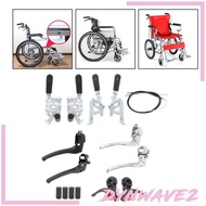[Dynwave2] Universal Wheelchair Brake Levers Accessories Manual Wheelchairs