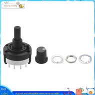 3P4T 3 Pole 4 Position Single  Band  Rotary Switch w Knob