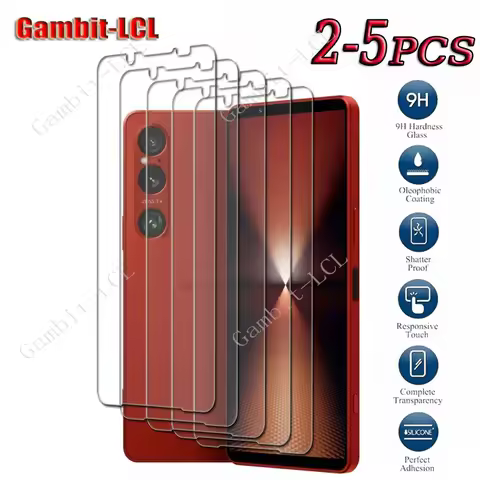 2-5PCS 9H HD Tempered Glass For Sony Xperia 1 VII Xperia1VII Xperia1VI 1VII 1VI 6 7 Screen Protectiv