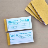 (100 SHEETS) ELECTRIC TOKEN PURCHASE STRUK / ELECTRIC TOKEN NOTES / ELECTRIC TOKEN STRUK