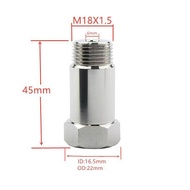 Oxygen Sensor Spacer Adapter M18x1.5 Stainless Steel Oxygen O2 Sensor Spacer Adapter Mini Catalytic 