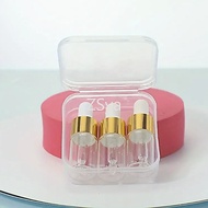3pcs 3ml Empty Bottle Dropper Bottle Glass Sharing Bottle Essential Oil Dropper Bottle Mini Sample B