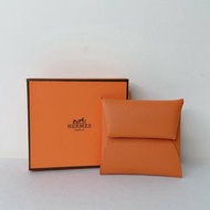 HERMES 全新Bastia拼色零錢包