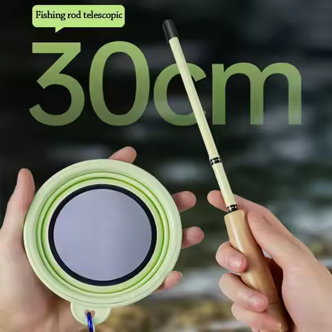 Portable 1.2M 1.5M 1.8M 2.1M Ultra Short Fishing Rod Super Light Hard Carbon Stream Rod 30cm Telesco