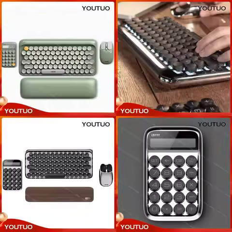Lofree EH120 EH118 Knight Set Half Summer Companion Polka Dot Wireless Bluetooth Mechanical Mouse Ca