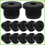 15 Pcs Hole Plugs Round Cord Cable Cover Electrical Grommet 2.00X2.00X1.30CM Black chuancsj