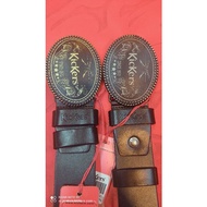 Kickers Vintage Men's Buckle Belt 86384(Gold/Bronze)