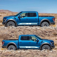 For Nissan Navara NP300 D40 D23 D22 2Pcs Car Door Side Stripe Stickers Reflective Waterproof Vinyl D