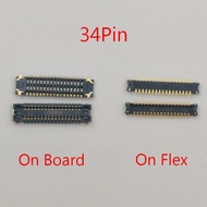 2-5pcs 34pin LCD Display FPC Connector On Board For Samsung J7 Prime G610 G610F G6100 G610M J5 Prime