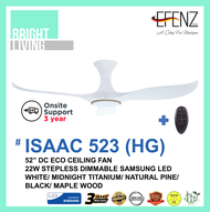 EFENZ Hugger 52" DC-Eco Ceiling Fan with 22W Samsung Dimmable LED Light Kit (Kith Edition)