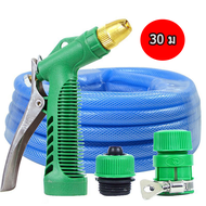 KOJIMA ท่อยาง สปริงเกอร์ รดน้ำ รดน้ำ ชุด หนา ท่อพร้อมหัวฉีด ความยาว 5ม.10ม. 20ม. 30ม.Blue