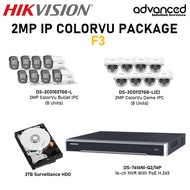 Hikvision CCTV 2MP IP ColorVu 16 Channel Package F3