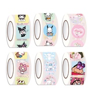 200pcs 2.7CM Circular One Roll Small Red Book with The Same Packaging Sealing Small Sticker Roll Dec