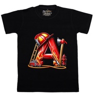Boys' and Girls' T-shirts with 30s Combed Alphabet Motif | Fashion Fashion