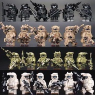 Compatible with Lego Military Minifigures Camouflage Special Forces Ghost SWAT Team Boys Assembled B