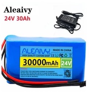 /Aleaivy 24V 30Ah Lithium Battery Pack with Charger - 30000mAh High Capacity Rechargeable Battery. .
