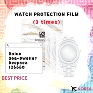 Protection Films for Rolex Sea-Dweller Deepsea D-Blue 126660 (3 times) / Scratch & Contamination Pre