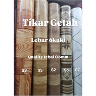 TIKAR GETAH SAKURA KOREA JENIS TEBAL 0.6MM LEBAR 6KAKI TAHAN TEBAL QUALITY BEST BAGUS ROLL PVC VINYL