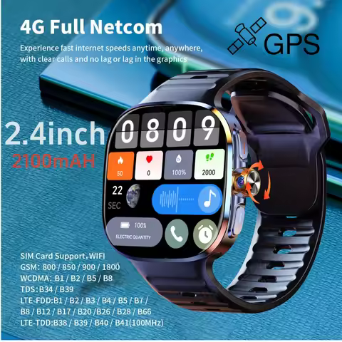 M99 Smart Watch Android 10.0 Smartwatch With Sim Card Rotary Camera GPS WIFI Compass 512GB Storage 2