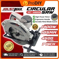 JOUSTMAX JST-418502 Circular Saw 7inch 1400W 185mm 3Pin Saw Machine Wood Cutting Blade Cutting Mesin