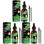 Ouhoe น้ำมันละหุ่งดำ BLACK CASTOR OIL บำรุงผม การเจริญเติบโตของเส้นผม หนานุ่ม ผมร่วง และบำรุง set
